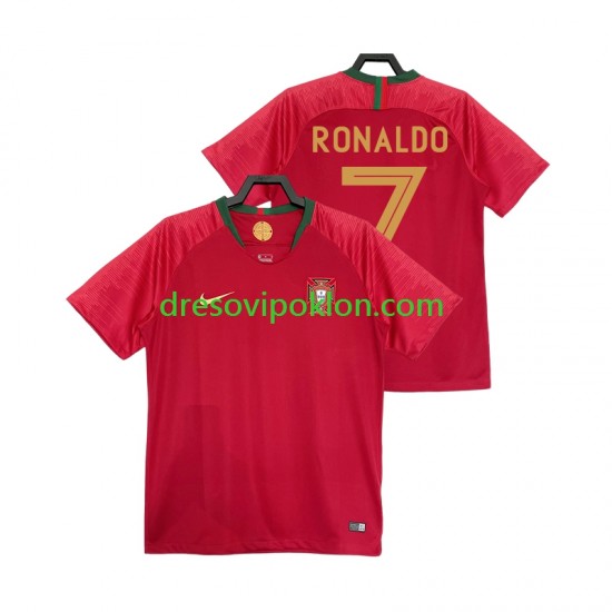 Portugal Cristiano Ronaldo 7 2018 Retro Dres Domaći Kratkih Rukava ,Muški