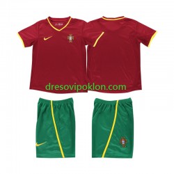 Portugal Retro Dres Domaći 2002 Kratkih Rukava ,Dječji Komplet