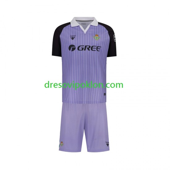 Real Betis Golmanski Retro Dres Domaći 2025-2026 Kratkih Rukava ,Dječji Komplet