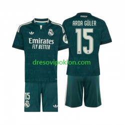 Real Madrid Arda Guler 15 Dres Gostujući 2026-2027 Kratkih Rukava ,Dječji Komplet