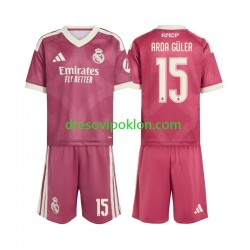 Real Madrid Arda Guler 15 Dres Treći 2026-2027 Kratkih Rukava ,Dječji Komplet