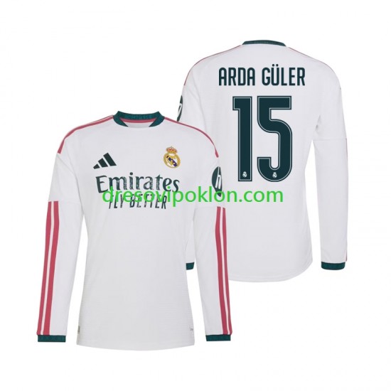 Real Madrid Arda Guler 15 Dres Domaći 2026-2027 Dugim Rukavima ,Muški