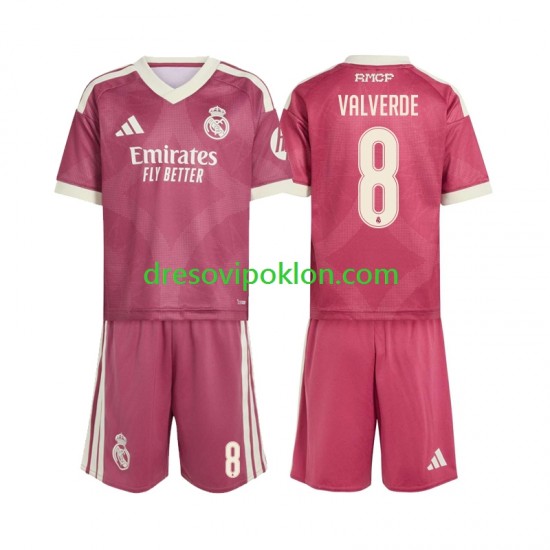 Real Madrid Federico Valverde 8 Dres Treći 2026-2027 Kratkih Rukava ,Dječji Komplet
