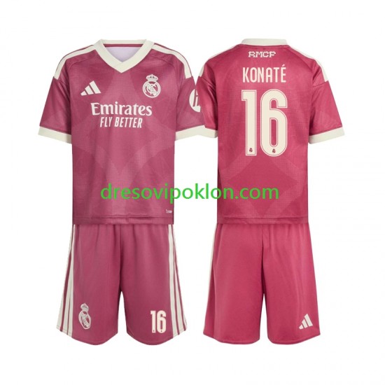 Real Madrid Ibrahima Konate 16 Dres Treći 2026-2027 Kratkih Rukava ,Dječji Komplet