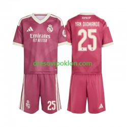 Real Madrid Yan Diomande 25 Dres Treći 2026-2027 Kratkih Rukava ,Dječji Komplet