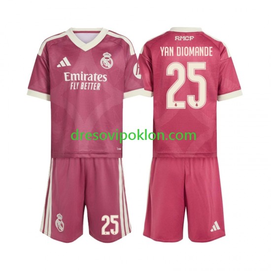 Real Madrid Yan Diomande 25 Dres Treći 2026-2027 Kratkih Rukava ,Dječji Komplet