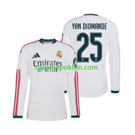 Real Madrid Yan Diomande 25 Dres Domaći 2026-2027 Dugim Rukavima ,Muški