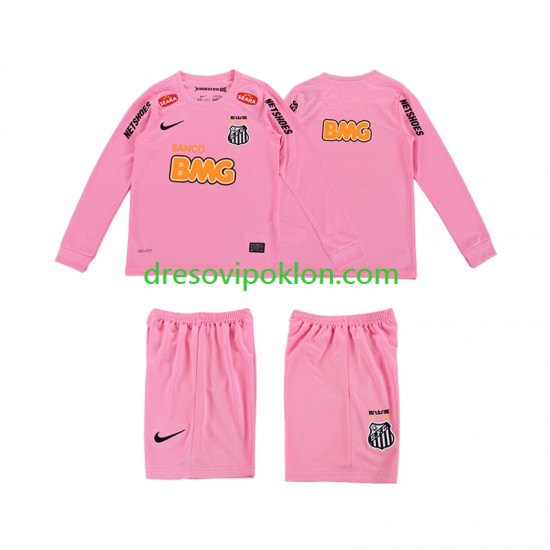 Santos 2012 2013 Retro Dres Četvrti Dugim Rukavima ,Dječji Komplet