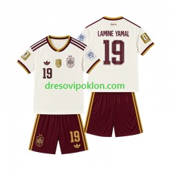 Španjolska 2-star Lamine Yamal 19 Dres Gostujući 2026-2027 Kratkih Rukava ,Dječji Komplet