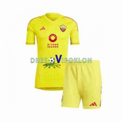 Roma Golmanski Dres Domaći 2023-2024 Kratkih Rukava ,Dječji Komplet