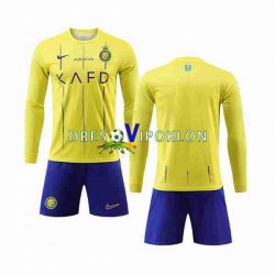 Al-Nassr Dres Domaći 2023-2024 Dugim Rukavima ,Dječji Komplet