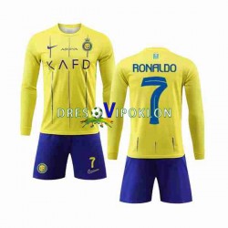 Al-Nassr Cristiano Ronaldo 7 Dres Domaći 2023-2024 Dugim Rukavima ,Dječji Komplet