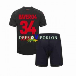 Bayer 04 Leverkusen Granit Xhaka 34 Dres Domaći 2023-2024 Kratkih Rukava ,Dječji Komplet