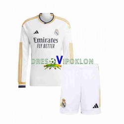 Real Madrid Dres Domaći 2023-2024 Dugim Rukavima ,Dječji Komplet