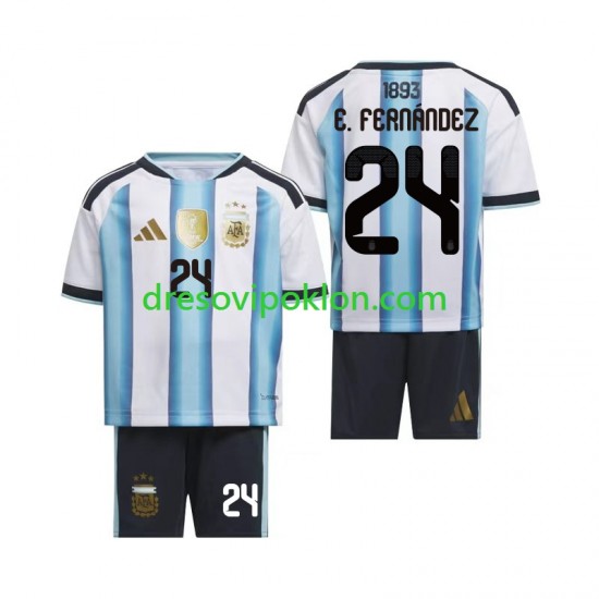 Argentina Enzo Fernandez 24 Dres Domaći World Cup 2026 Kratkih Rukava ,Dječji Komplet