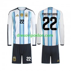 Argentina Franco Mastantuono 22 Dres Domaći World Cup 2026 Dugim Rukavima ,Dječji Komplet