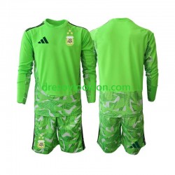 Argentina Golmanski Dres Treći World Cup 2026 Dugim Rukavima ,Dječji Komplet