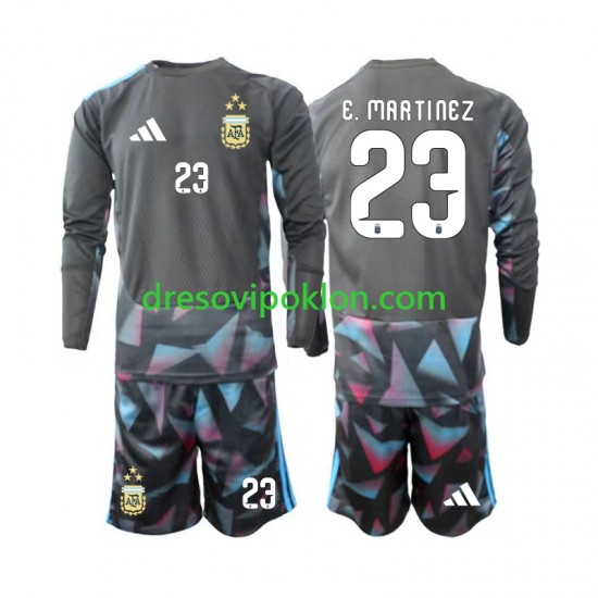 Argentina Golmanski Emiliano Martinez 23 Dres Domaći World Cup 2026 Dugim Rukavima ,Dječji Komplet
