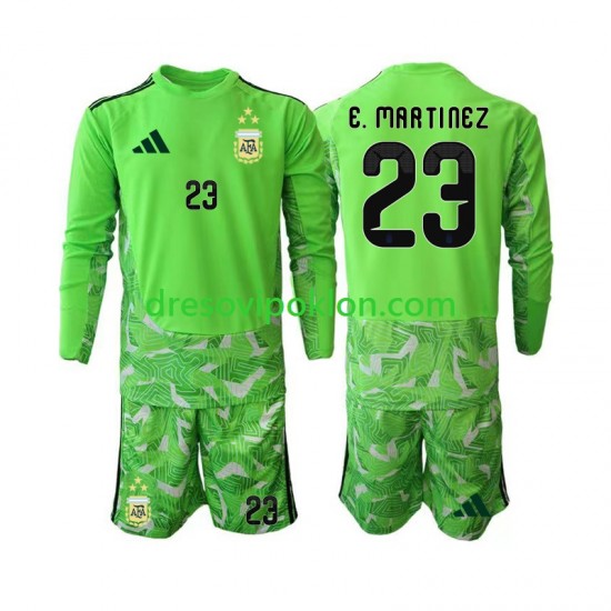 Argentina Golmanski Emiliano Martinez 23 Dres Treći World Cup 2026 Dugim Rukavima ,Dječji Komplet
