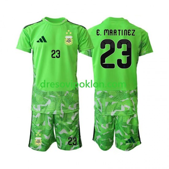 Argentina Golmanski Emiliano Martinez 23 Dres Treći World Cup 2026 Kratkih Rukava ,Dječji Komplet