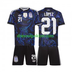 Argentina Jose Manuel Lopez 21 Dres Gostujući World Cup 2026 Kratkih Rukava ,Dječji Komplet