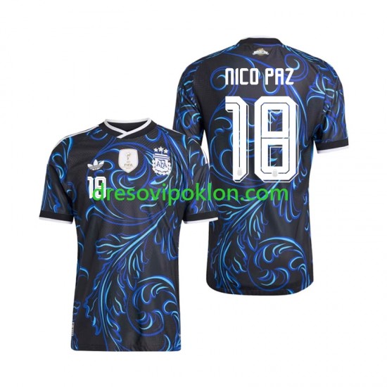 Argentina Nico Paz 18 Dres Gostujući World Cup 2026 Kratkih Rukava ,Muški