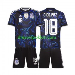 Argentina Nico Paz 18 Dres Gostujući World Cup 2026 Kratkih Rukava ,Dječji Komplet