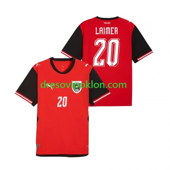 Austrija Konrad Laimer 20 Dres Domaći World Cup 2026 Kratkih Rukava ,Muški