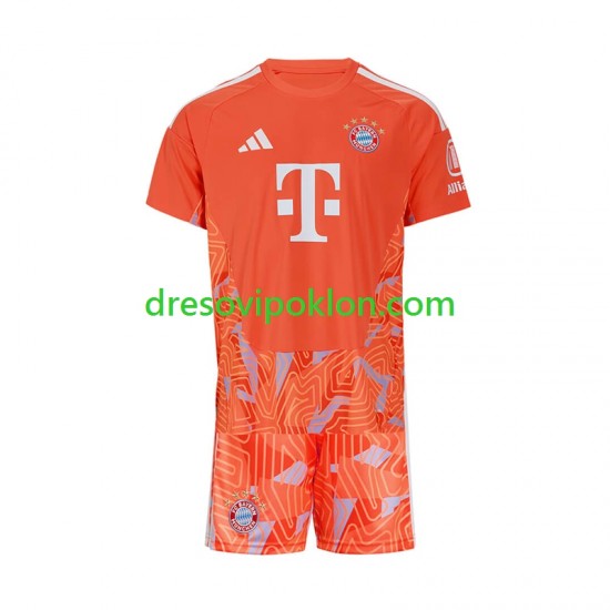 FC Bayern München Golmanski Dres Gostujući 2026-2027 Kratkih Rukava ,Dječji Komplet