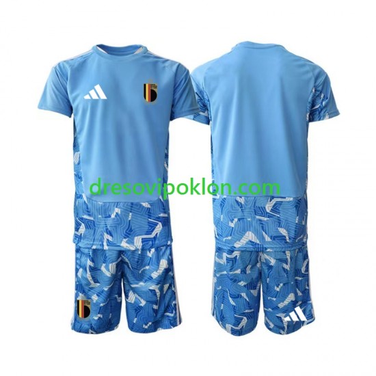 Belgija Golmanski Dres Domaći World Cup 2026 Kratkih Rukava ,Dječji Komplet