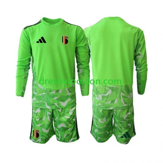 Belgija Golmanski Dres Treći World Cup 2026 Dugim Rukavima ,Dječji Komplet