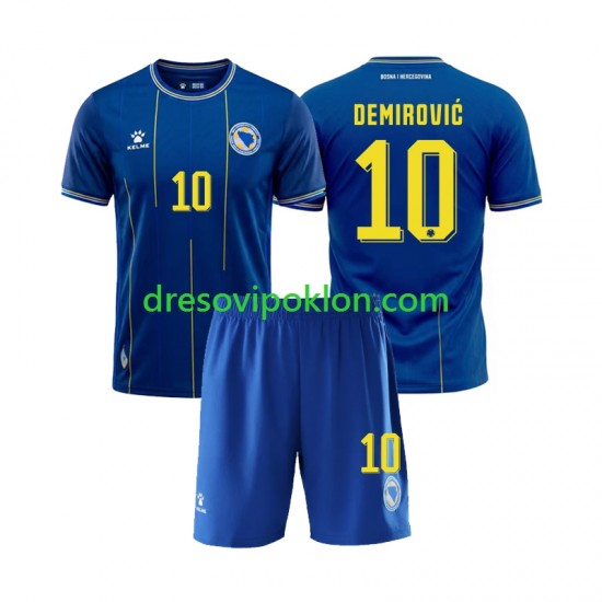 Bosna i Hercegovina Ermedin Demirovic 10 Dres Domaći World Cup 2026 Kratkih Rukava ,Dječji Komplet