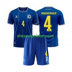 Bosna i Hercegovina Tarik Muharemovic 4 Dres Domaći World Cup 2026 Kratkih Rukava ,Dječji Komplet Bosna i Hercegovina Tarik Muharemovic 4 Dres Domaći World Cup 2026 Kratkih Rukava ,Dječji Komplet