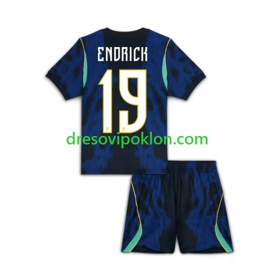 Brazil Endrick 19 Dres Gostujući World Cup 2026 Kratkih Rukava ,Dječji Komplet