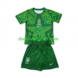 Brazil Golmanski Dres Gostujući World Cup 2026 Kratkih Rukava ,Dječji Komplet