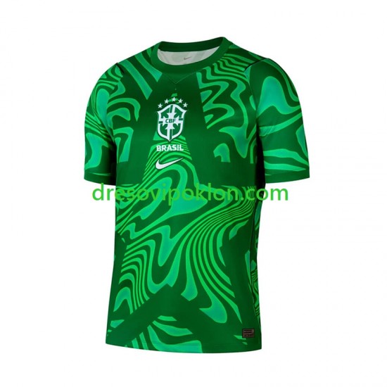 Brazil Golmanski Dres Gostujući World Cup 2026 Kratkih Rukava ,Muški