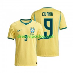 Brazil Matheus Cunha 9 Dres Domaći World Cup 2026 Kratkih Rukava ,Muški Brazil Matheus Cunha 9 Dres Domaći World Cup 2026 Kratkih Rukava ,Muški