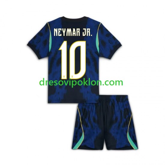 Brazil Neymar JR 10 Dres Gostujući World Cup 2026 Kratkih Rukava ,Dječji Komplet