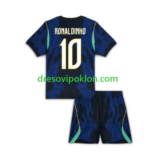 Brazil Ronaldinho 10 Dres Gostujući World Cup 2026 Kratkih Rukava ,Dječji Komplet