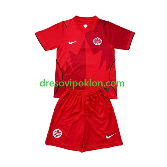 Kanada Dres Domaći World Cup 2026 Kratkih Rukava ,Dječji Komplet