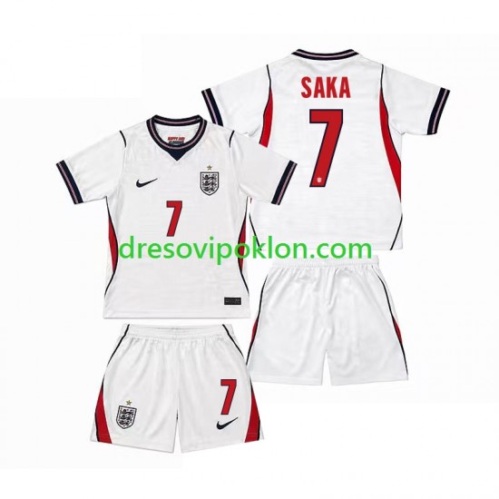 Engleska Bukayo Saka 7 Dres Domaći World Cup 2026 Kratkih Rukava ,Dječji Komplet