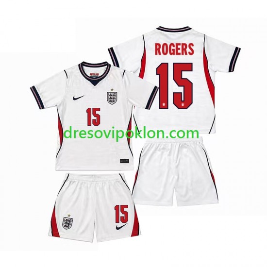 Engleska Morgan Rogers 15 Dres Domaći World Cup 2026 Kratkih Rukava ,Dječji Komplet