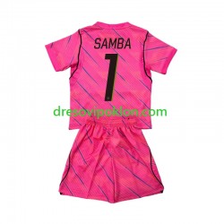 Francuska Golmanski Brice Samba 1 Dres Gostujući World Cup 2026 Kratkih Rukava ,Dječji Komplet