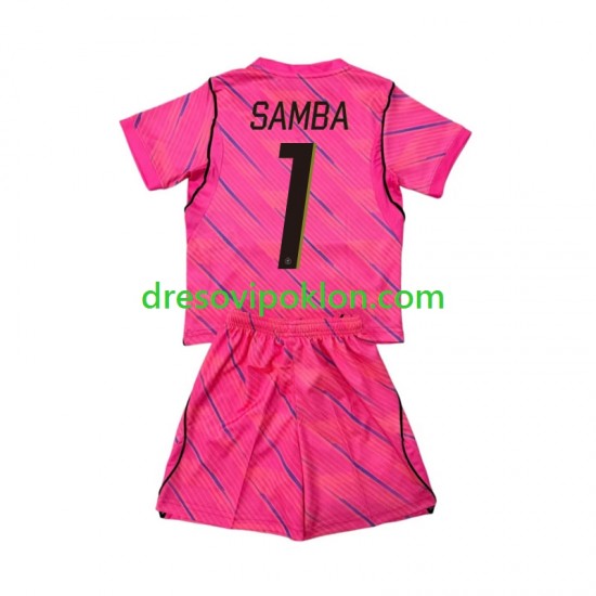 Francuska Golmanski Brice Samba 1 Dres Gostujući World Cup 2026 Kratkih Rukava ,Dječji Komplet