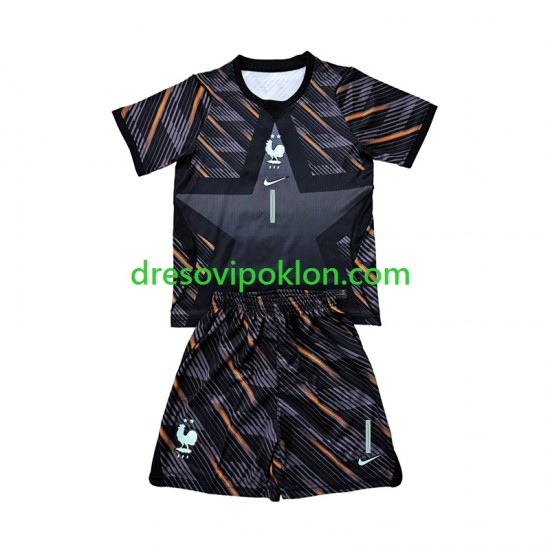 Francuska Golmanski Brice Samba 1 Dres Domaći World Cup 2026 Kratkih Rukava ,Dječji Komplet