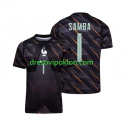 Francuska Golmanski Brice Samba 1 Dres Domaći World Cup 2026 Kratkih Rukava ,Muški