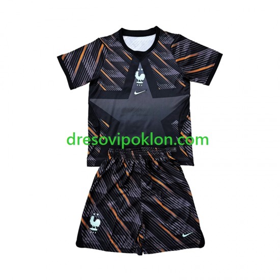 Francuska Golmanski Dres Domaći World Cup 2026 Kratkih Rukava ,Dječji Komplet