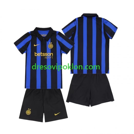 Inter Milan Dres Domaći 2026-2027 Kratkih Rukava ,Dječji Komplet