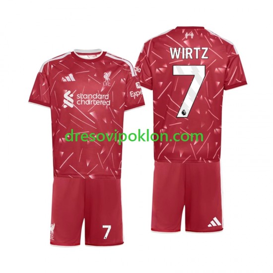 Liverpool Florian Wirtz 7 Dres Domaći 2026-2027 Kratkih Rukava ,Dječji Komplet
