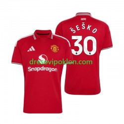 Manchester United Benjamin Sesko 30 Dres Domaći 2026-2027 Kratkih Rukava ,Muški